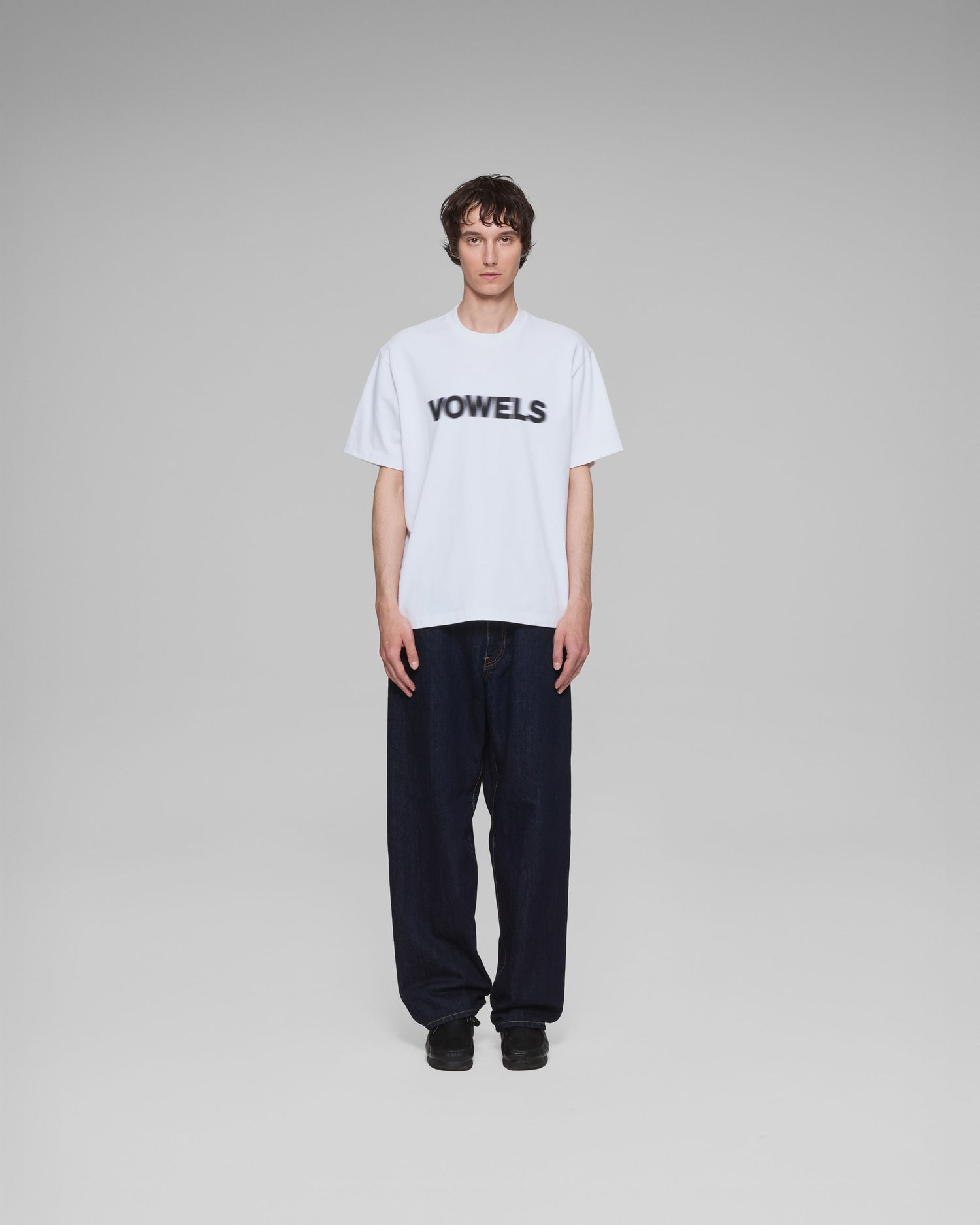 vowels Blur Tee - Black main image 0